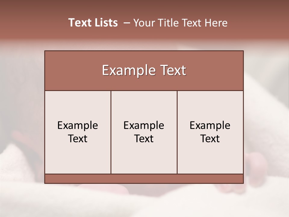 Family Fingernails Close Up PowerPoint Template