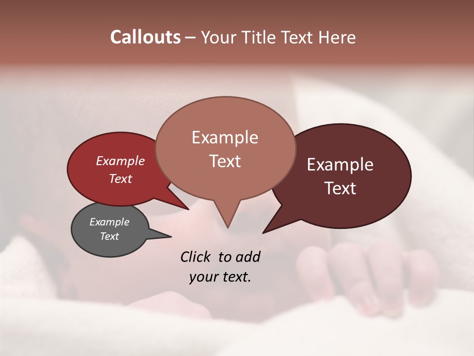 Family Fingernails Close Up PowerPoint Template