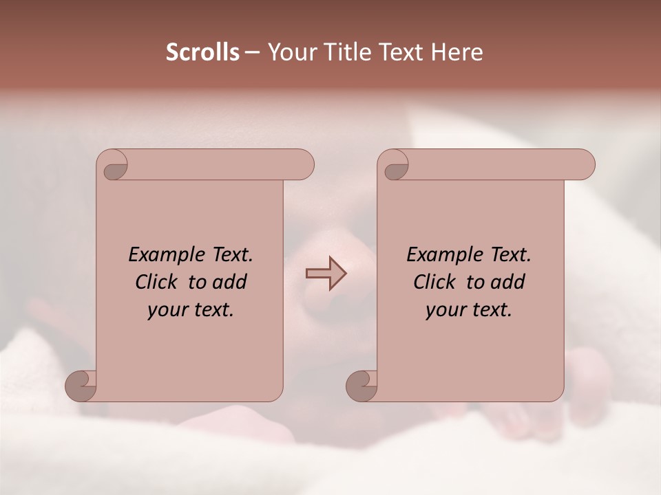 Family Fingernails Close Up PowerPoint Template