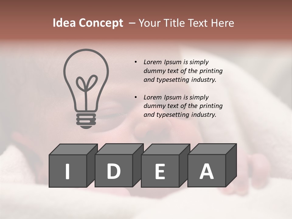 Family Fingernails Close Up PowerPoint Template