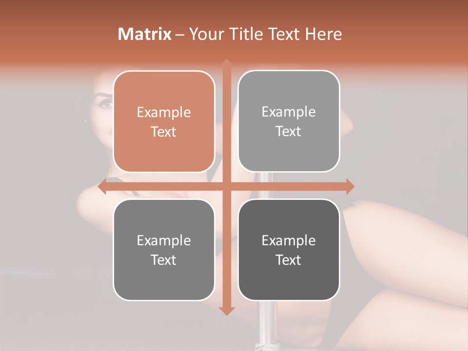 Tempting Seduce Woman PowerPoint Template