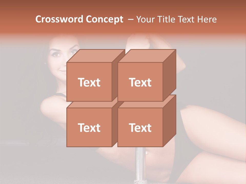 Tempting Seduce Woman PowerPoint Template