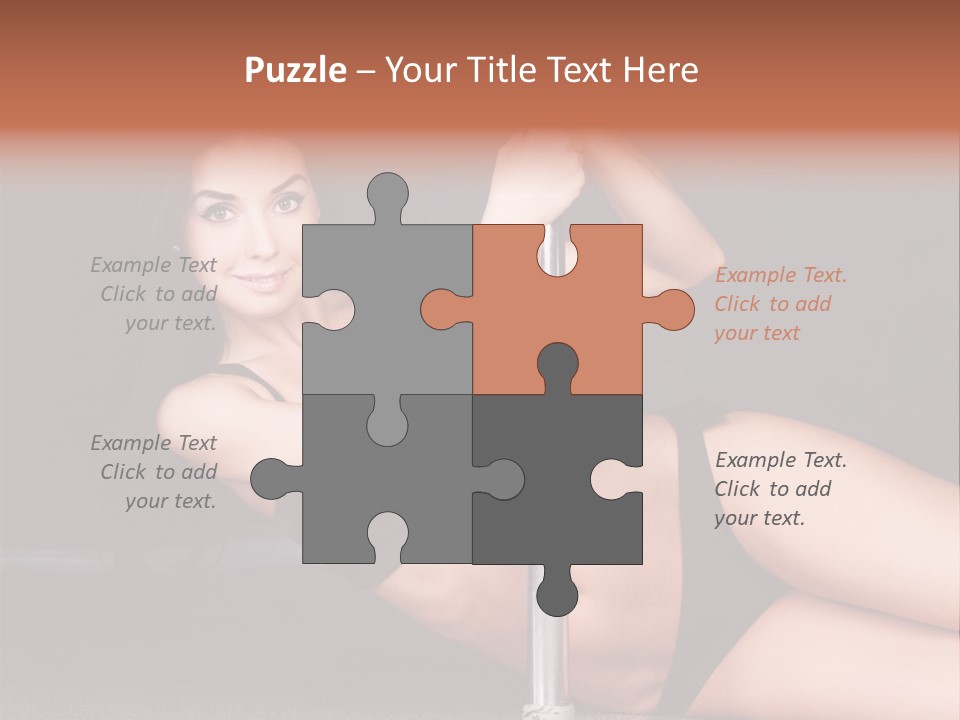Tempting Seduce Woman PowerPoint Template