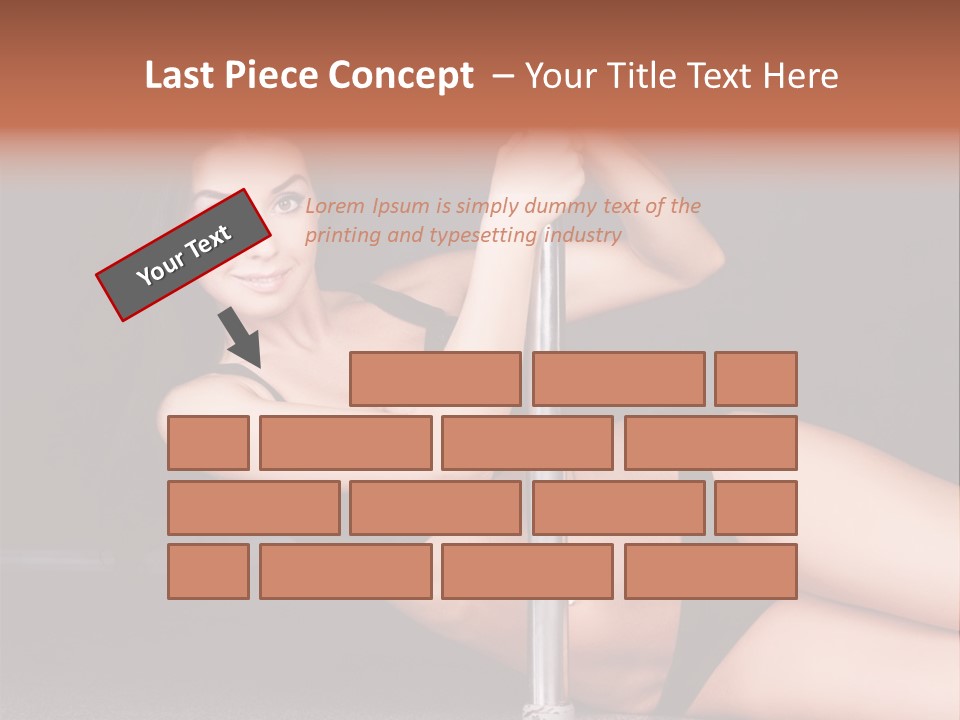 Tempting Seduce Woman PowerPoint Template