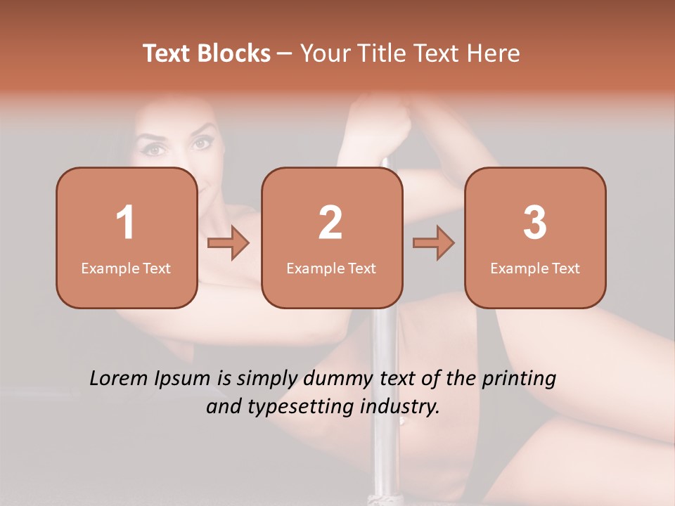 Tempting Seduce Woman PowerPoint Template