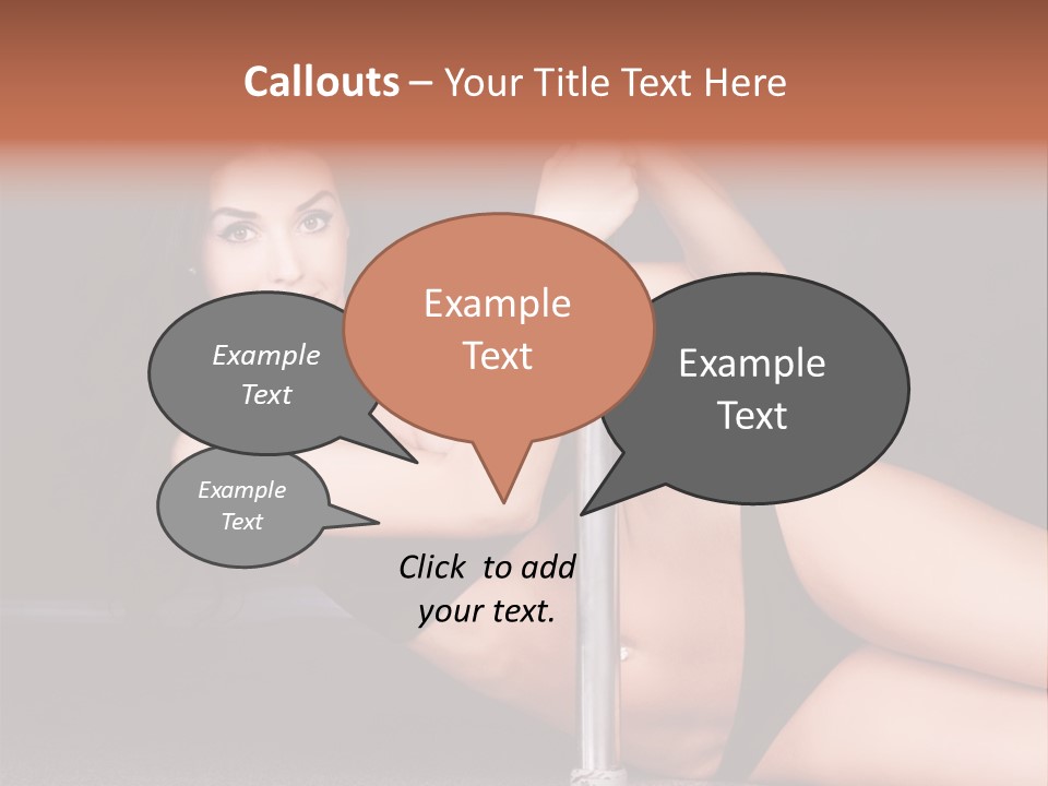 Tempting Seduce Woman PowerPoint Template