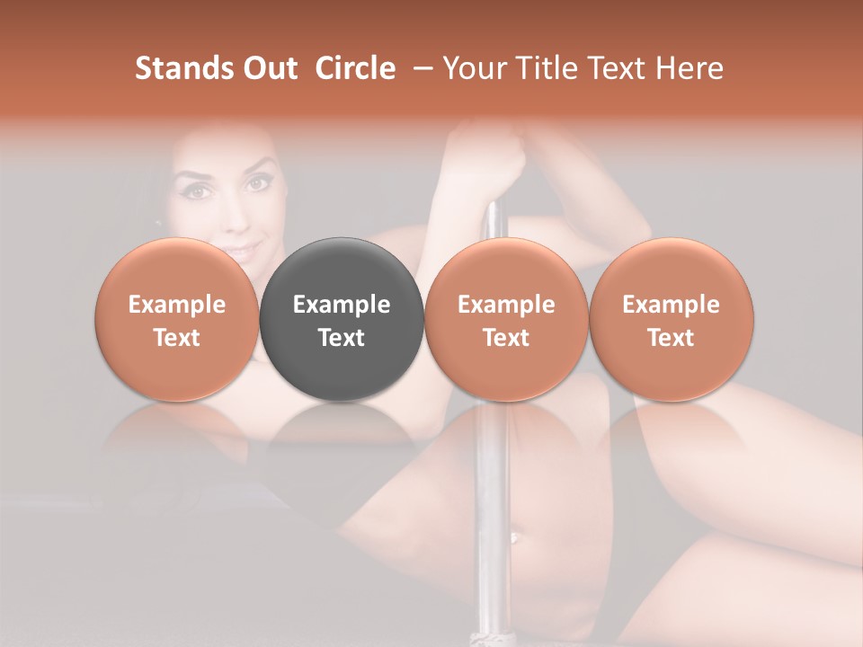 Tempting Seduce Woman PowerPoint Template