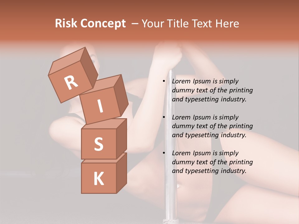 Tempting Seduce Woman PowerPoint Template