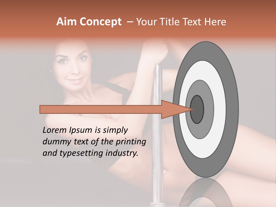 Tempting Seduce Woman PowerPoint Template