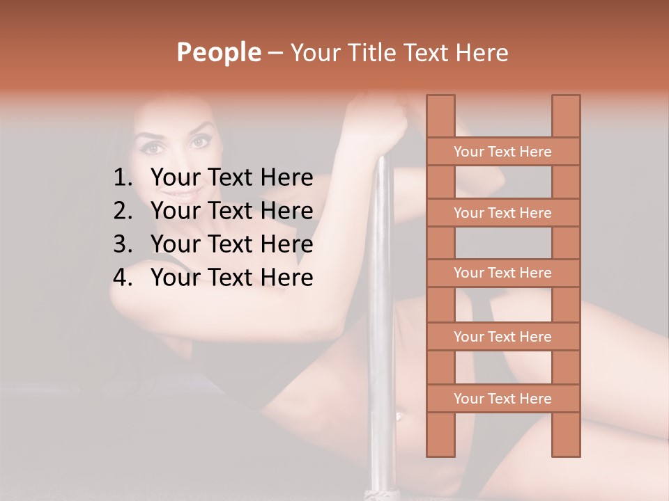 Tempting Seduce Woman PowerPoint Template