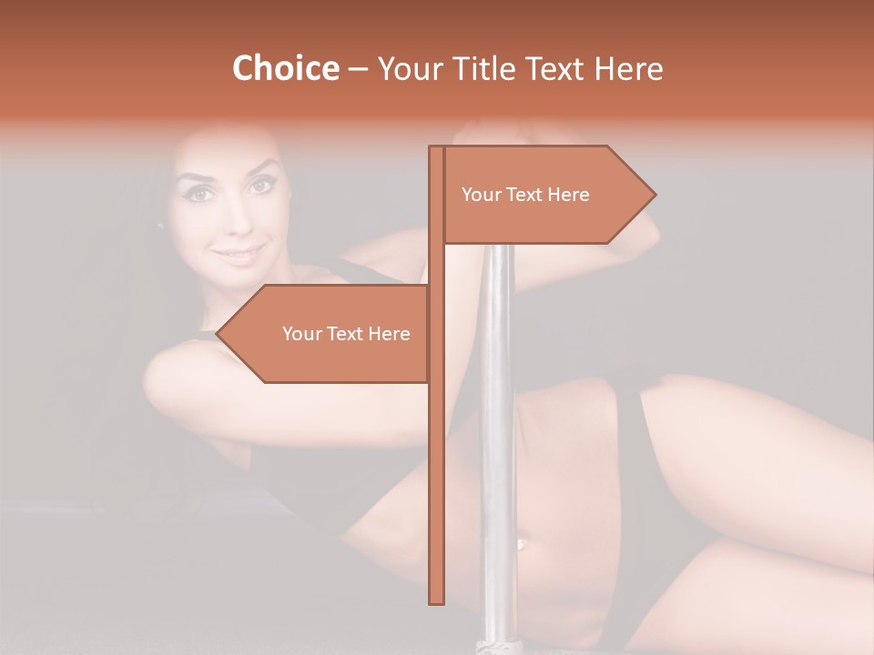 Tempting Seduce Woman PowerPoint Template