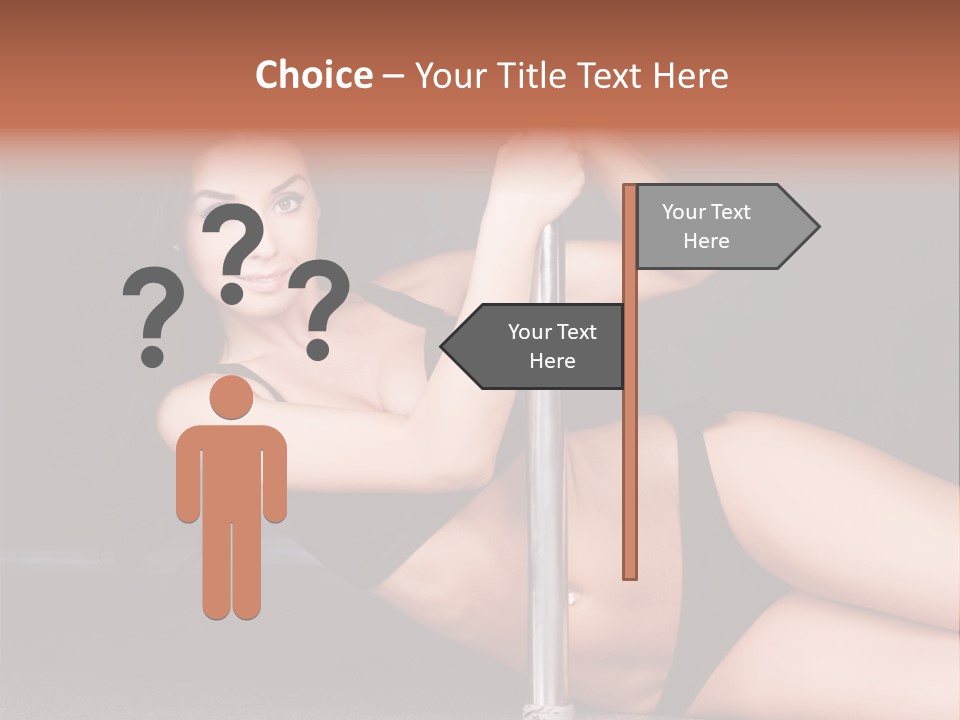 Tempting Seduce Woman PowerPoint Template