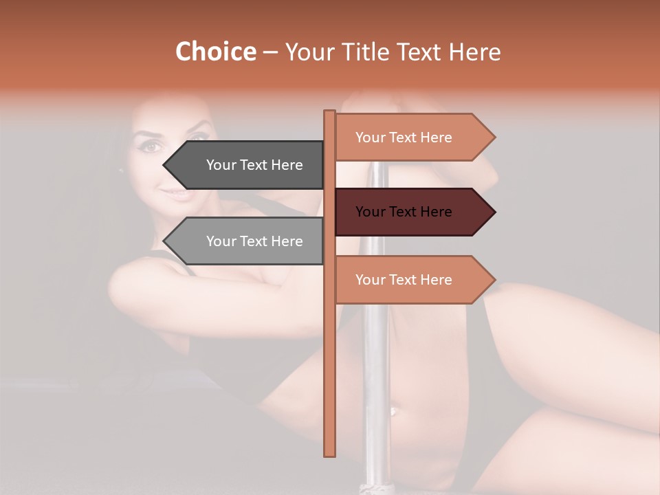 Tempting Seduce Woman PowerPoint Template