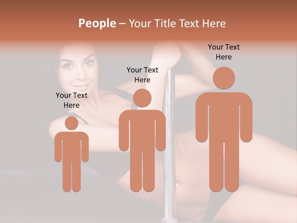 Tempting Seduce Woman PowerPoint Template