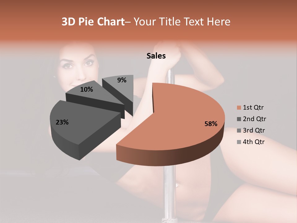 Tempting Seduce Woman PowerPoint Template