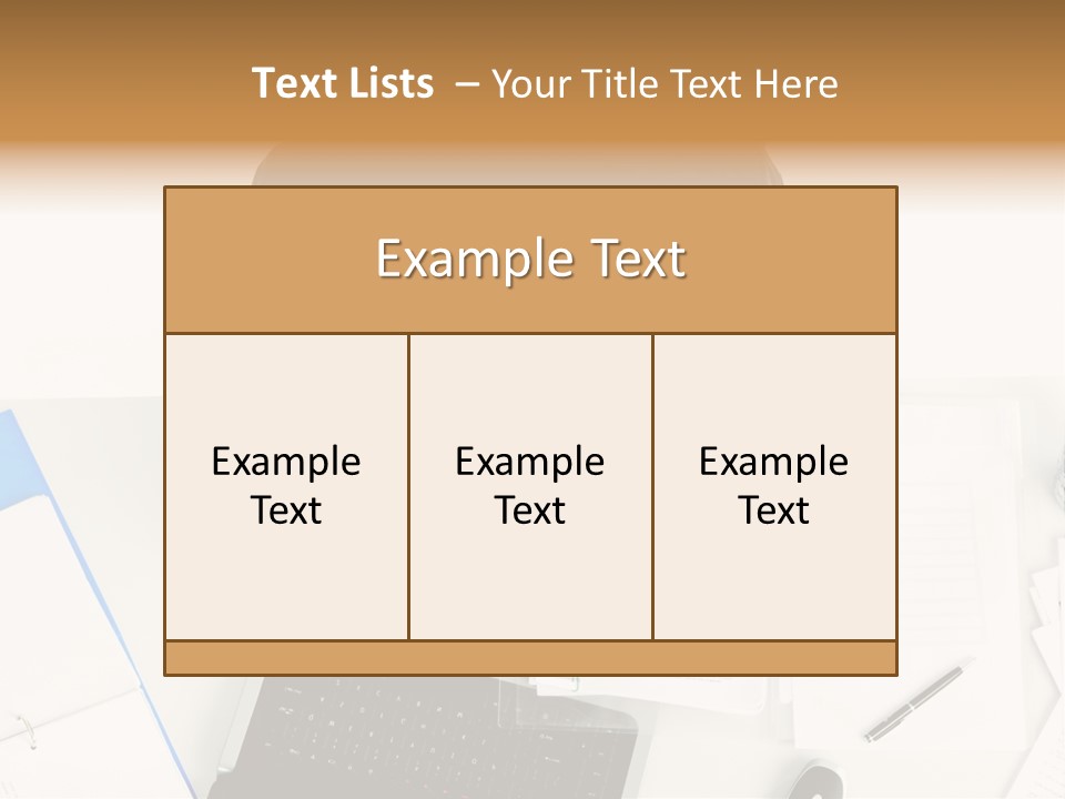 Laptop Caucasian Professional PowerPoint Template