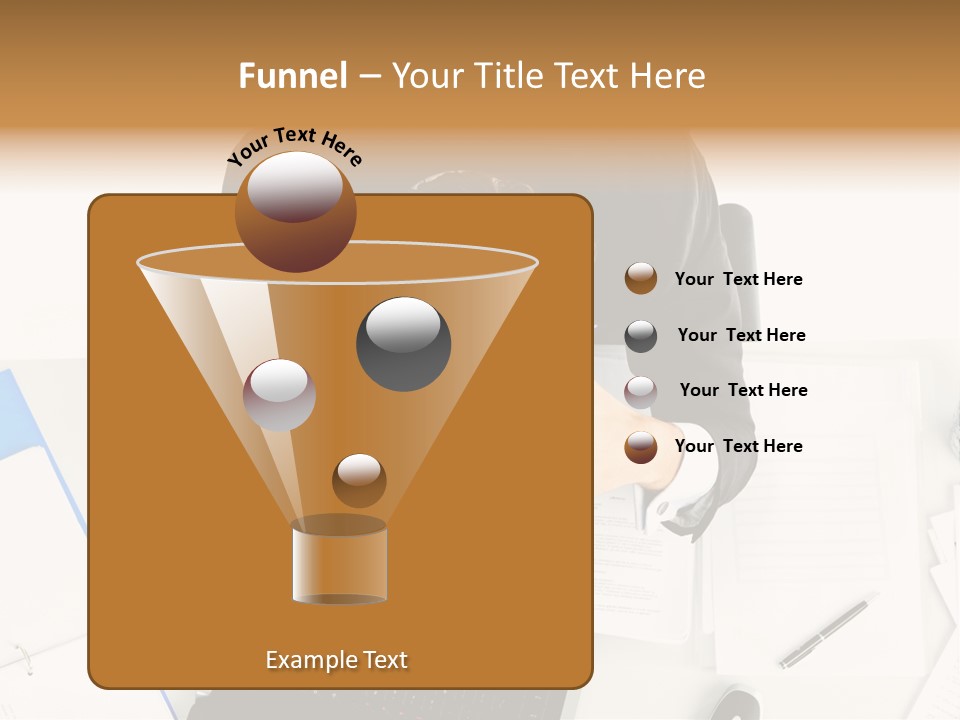Laptop Caucasian Professional PowerPoint Template