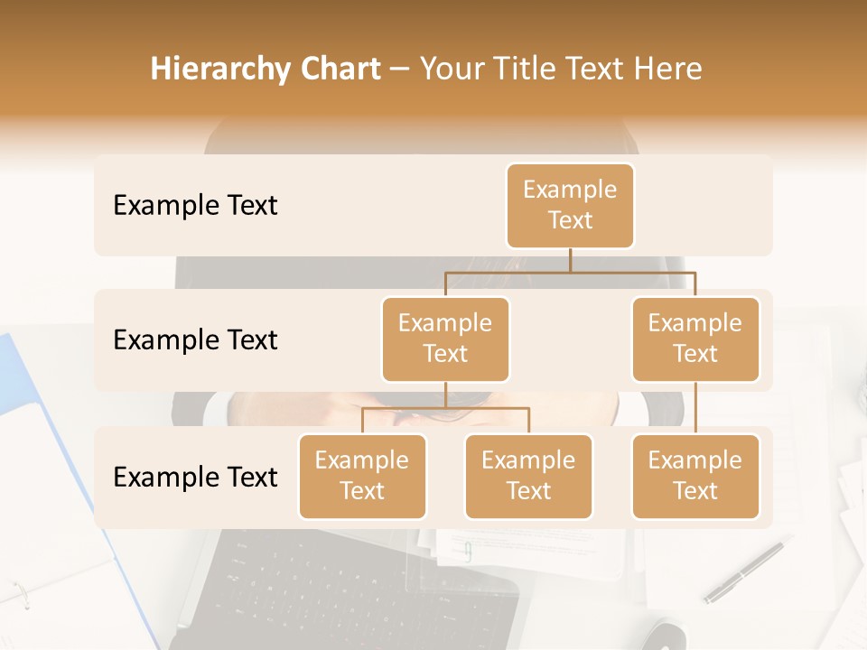 Laptop Caucasian Professional PowerPoint Template