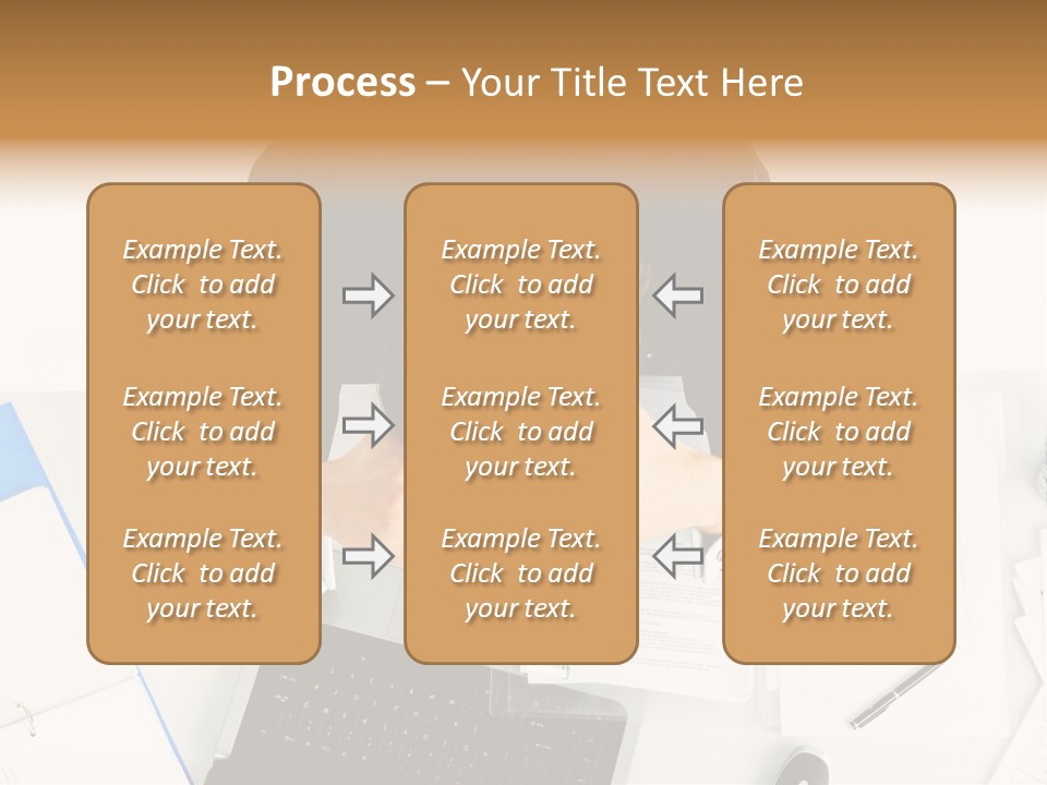 Laptop Caucasian Professional PowerPoint Template