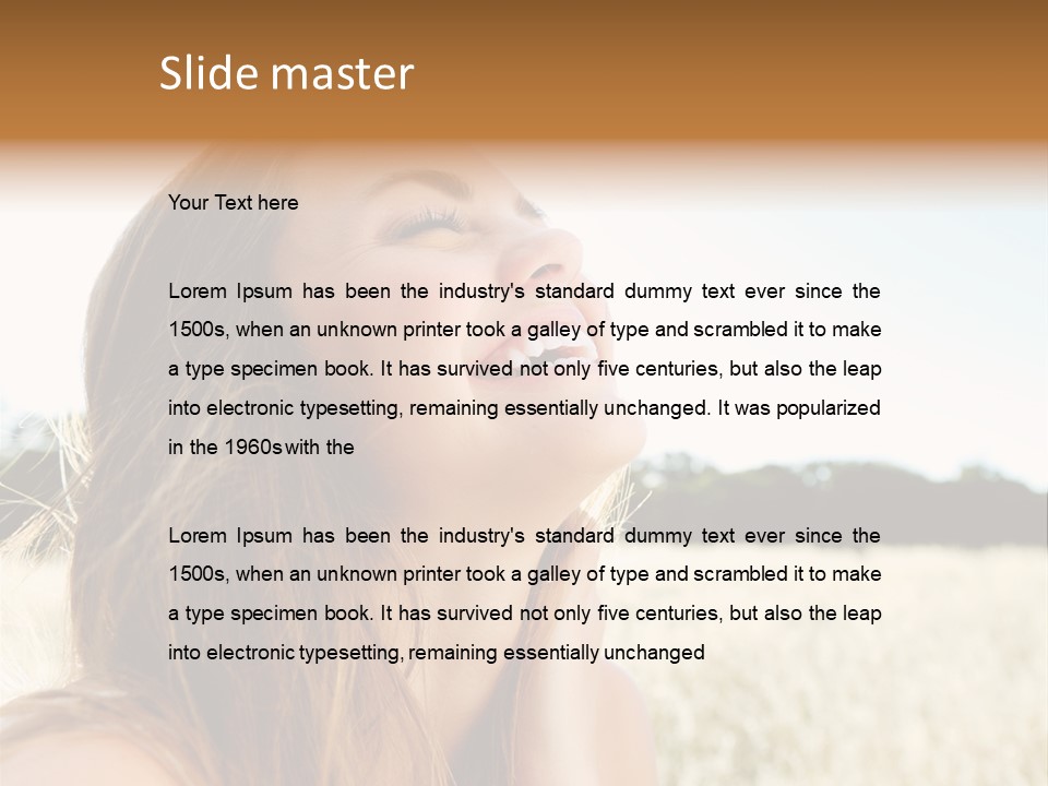 Smile Portrait Gorgeous PowerPoint Template