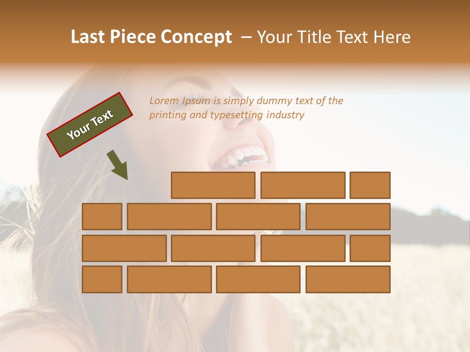 Smile Portrait Gorgeous PowerPoint Template