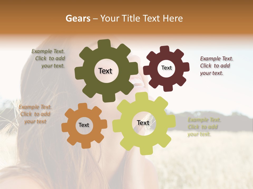 Smile Portrait Gorgeous PowerPoint Template