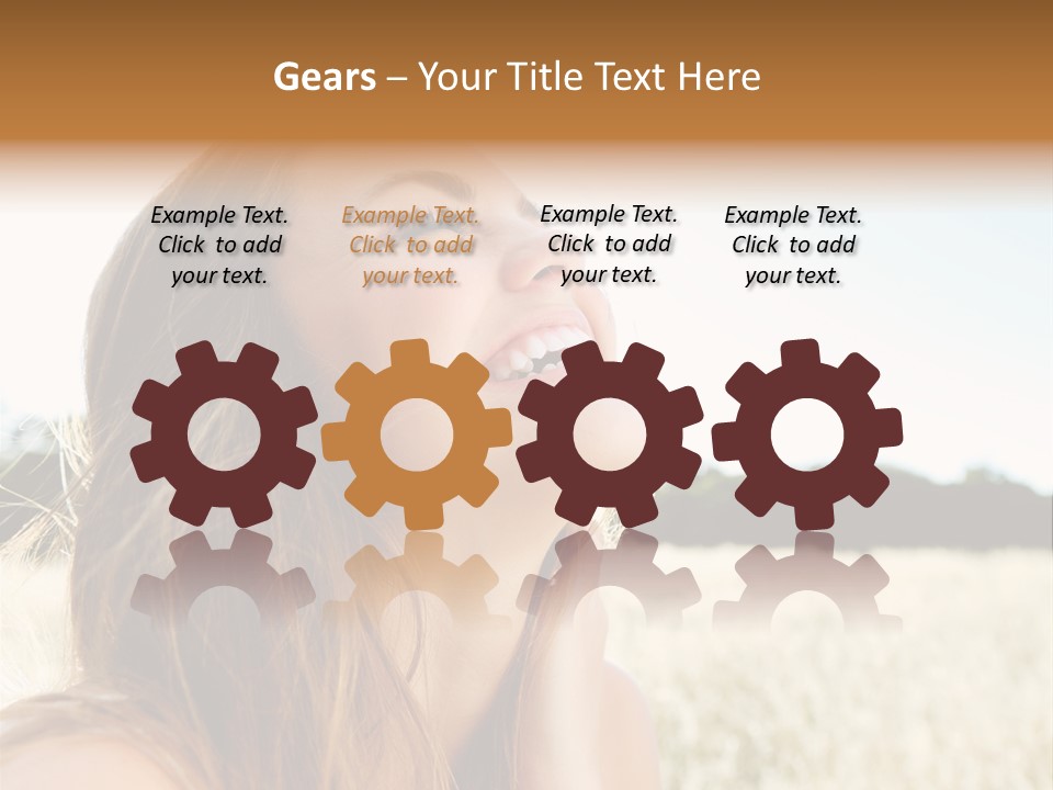 Smile Portrait Gorgeous PowerPoint Template