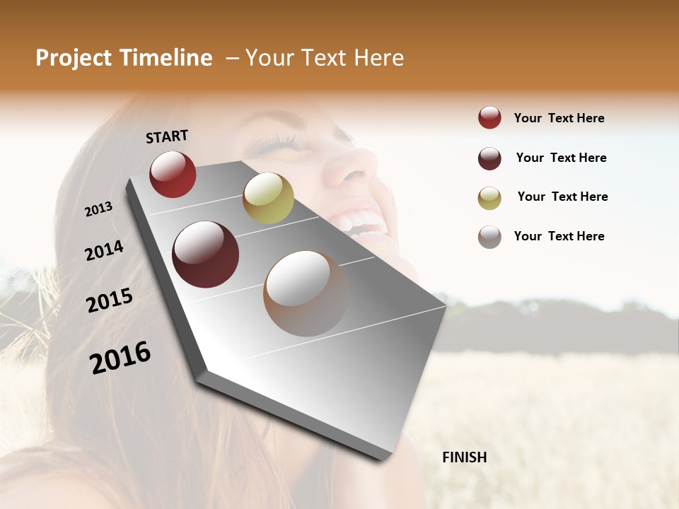 Smile Portrait Gorgeous PowerPoint Template