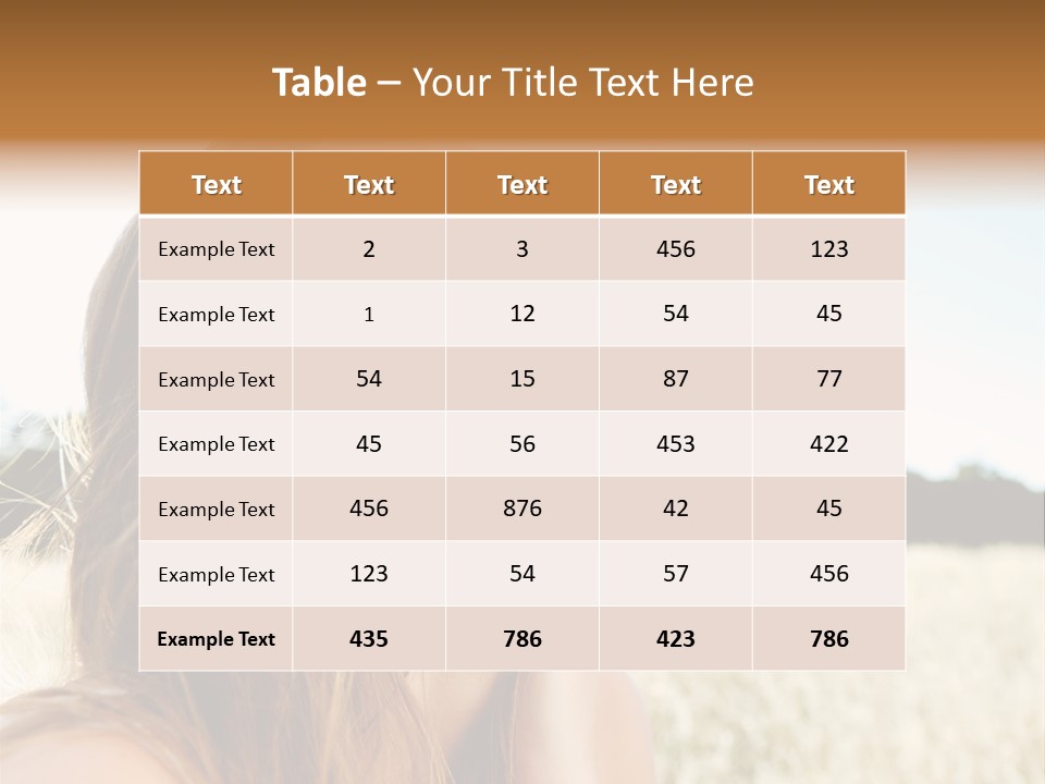 Smile Portrait Gorgeous PowerPoint Template
