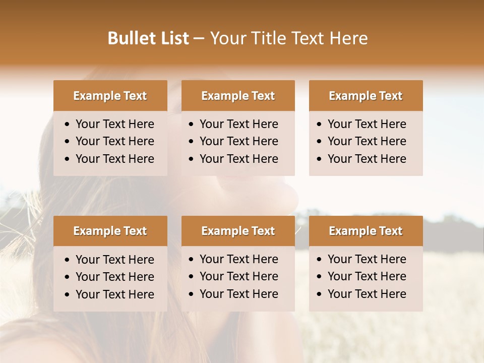 Smile Portrait Gorgeous PowerPoint Template