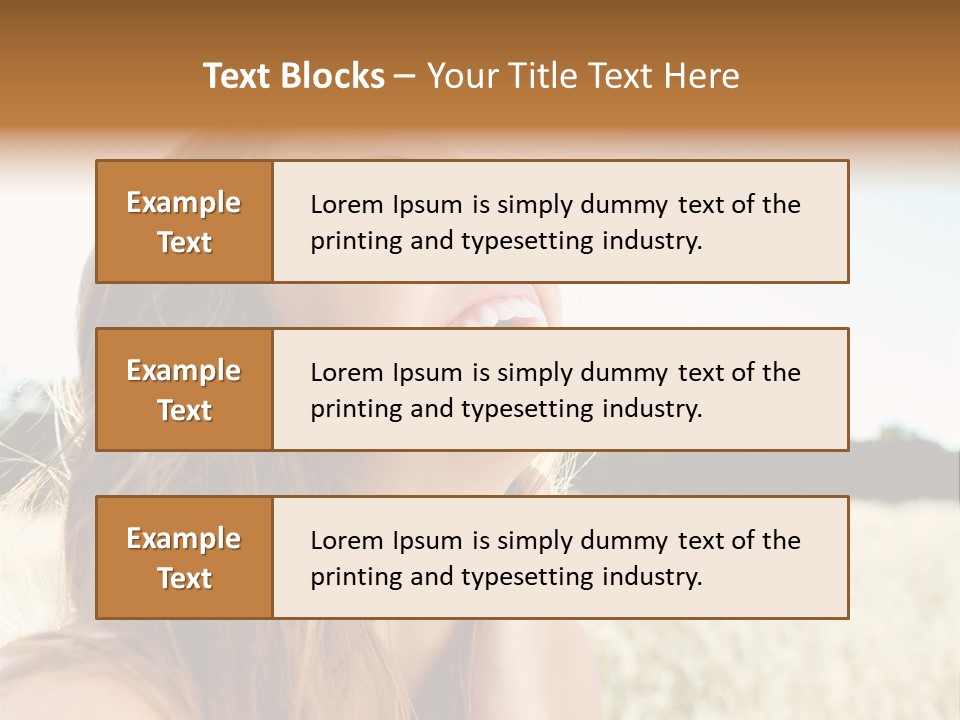 Smile Portrait Gorgeous PowerPoint Template
