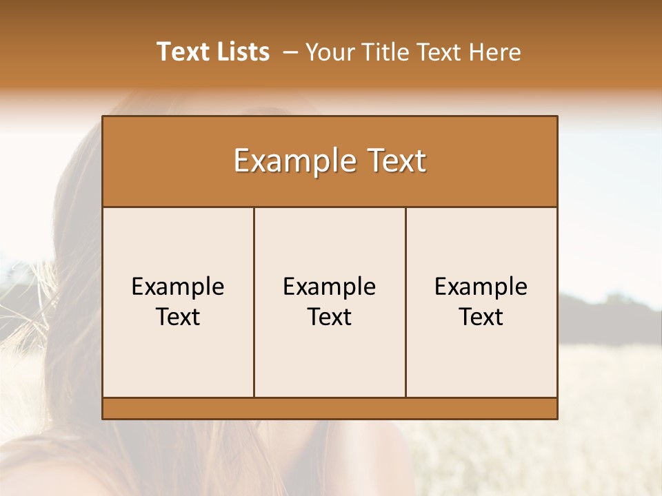 Smile Portrait Gorgeous PowerPoint Template