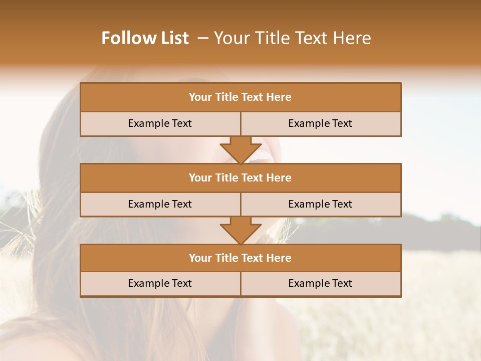 Smile Portrait Gorgeous PowerPoint Template