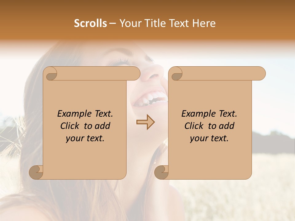 Smile Portrait Gorgeous PowerPoint Template