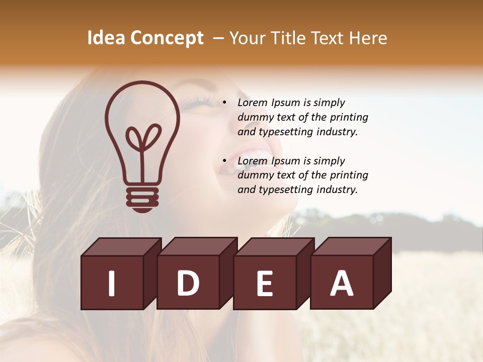 Smile Portrait Gorgeous PowerPoint Template