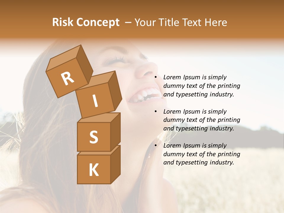 Smile Portrait Gorgeous PowerPoint Template