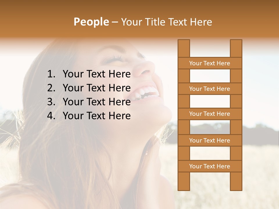Smile Portrait Gorgeous PowerPoint Template