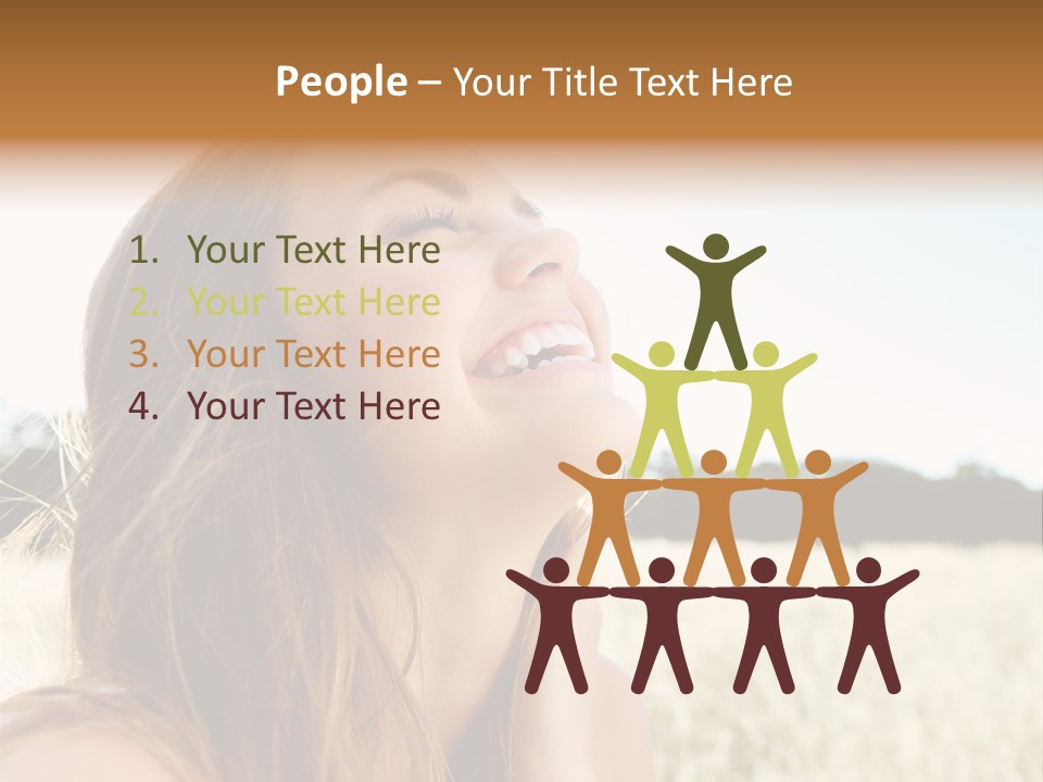 Smile Portrait Gorgeous PowerPoint Template