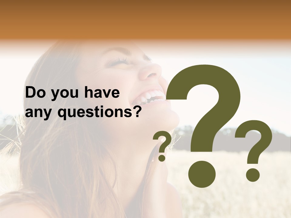 Smile Portrait Gorgeous PowerPoint Template