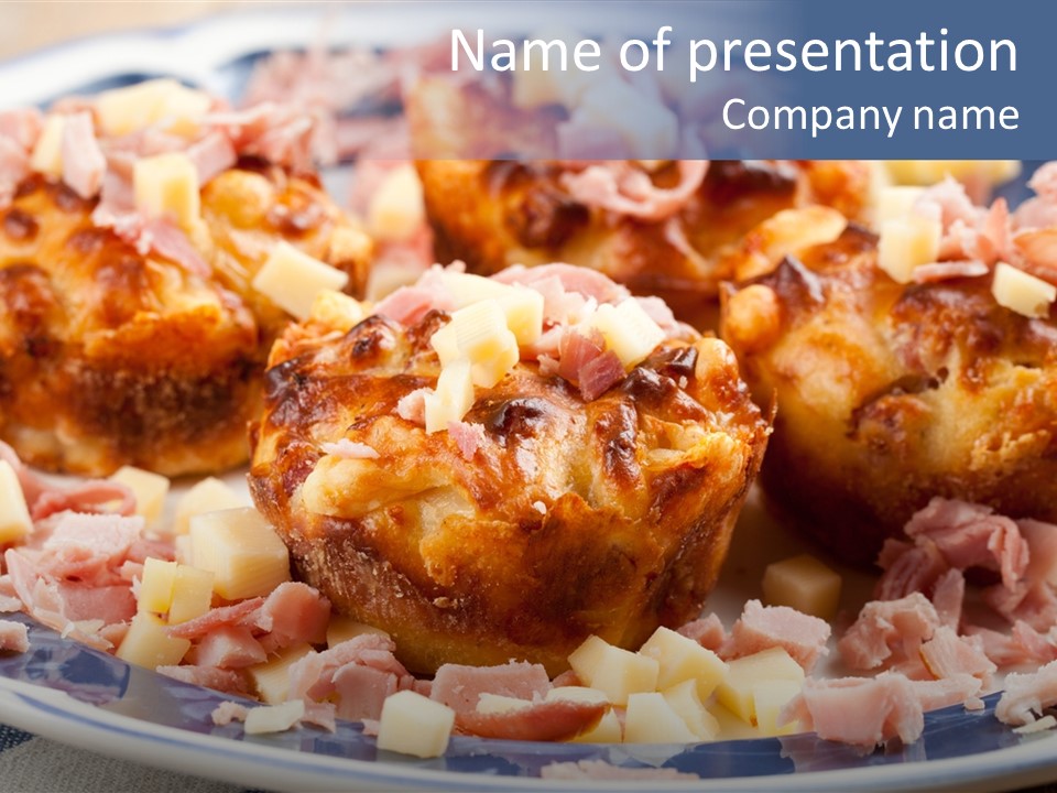 Delicious White Plate PowerPoint Template