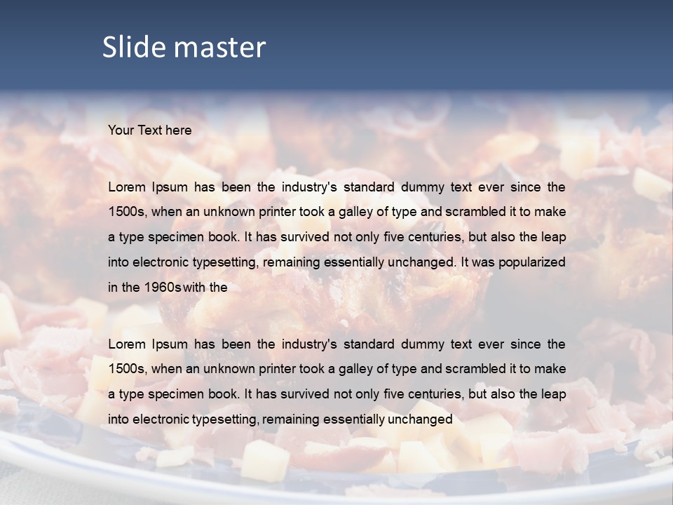 Delicious White Plate PowerPoint Template