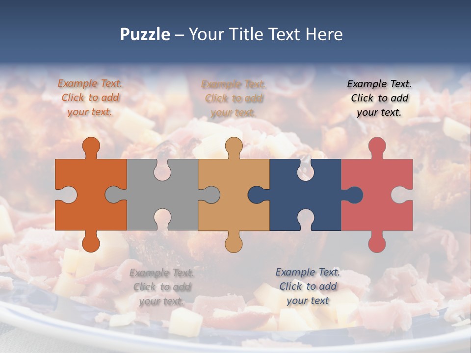 Delicious White Plate PowerPoint Template