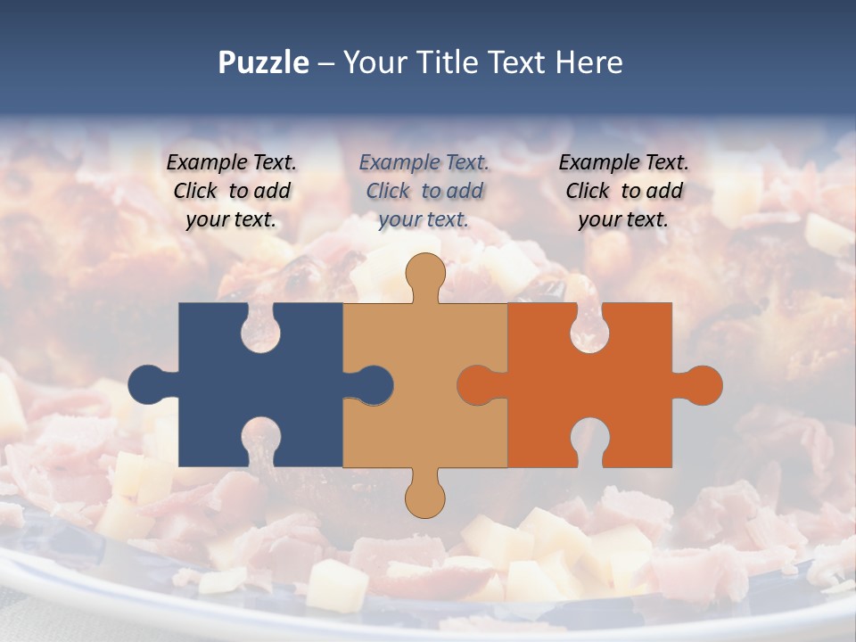 Delicious White Plate PowerPoint Template