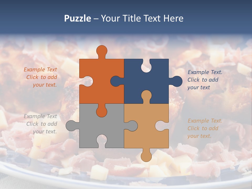 Delicious White Plate PowerPoint Template