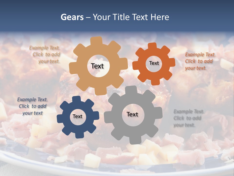 Delicious White Plate PowerPoint Template