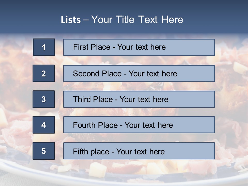 Delicious White Plate PowerPoint Template
