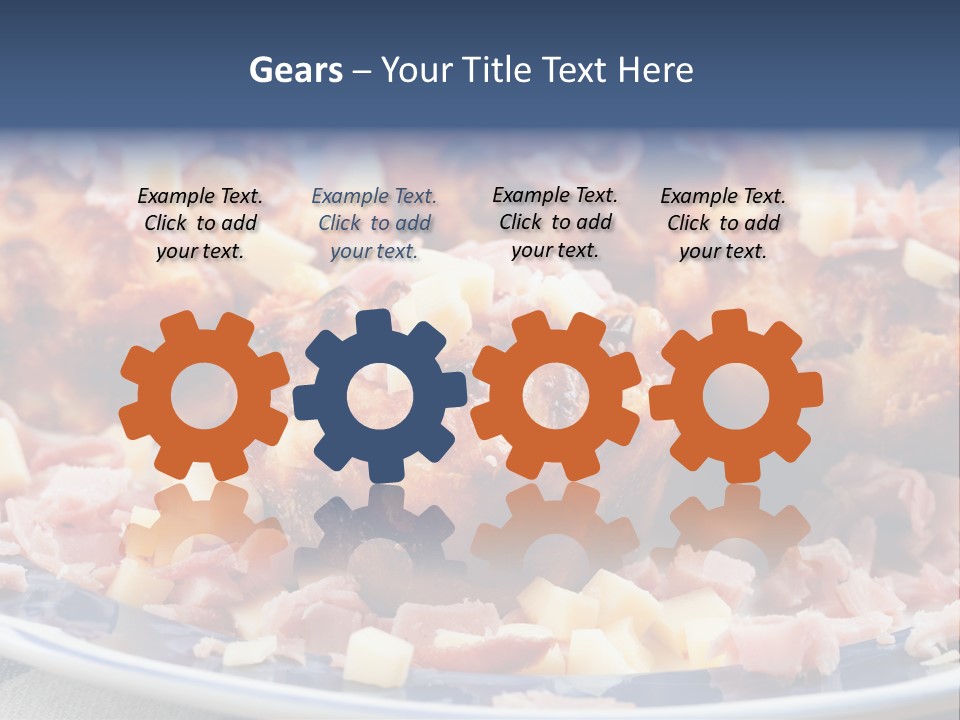 Delicious White Plate PowerPoint Template