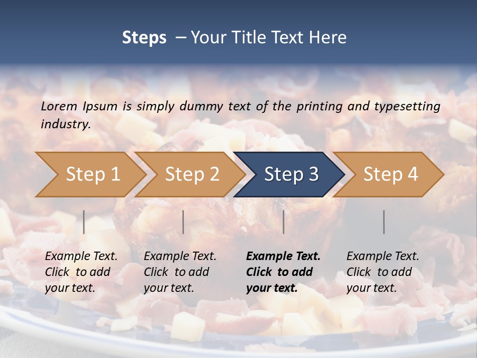 Delicious White Plate PowerPoint Template