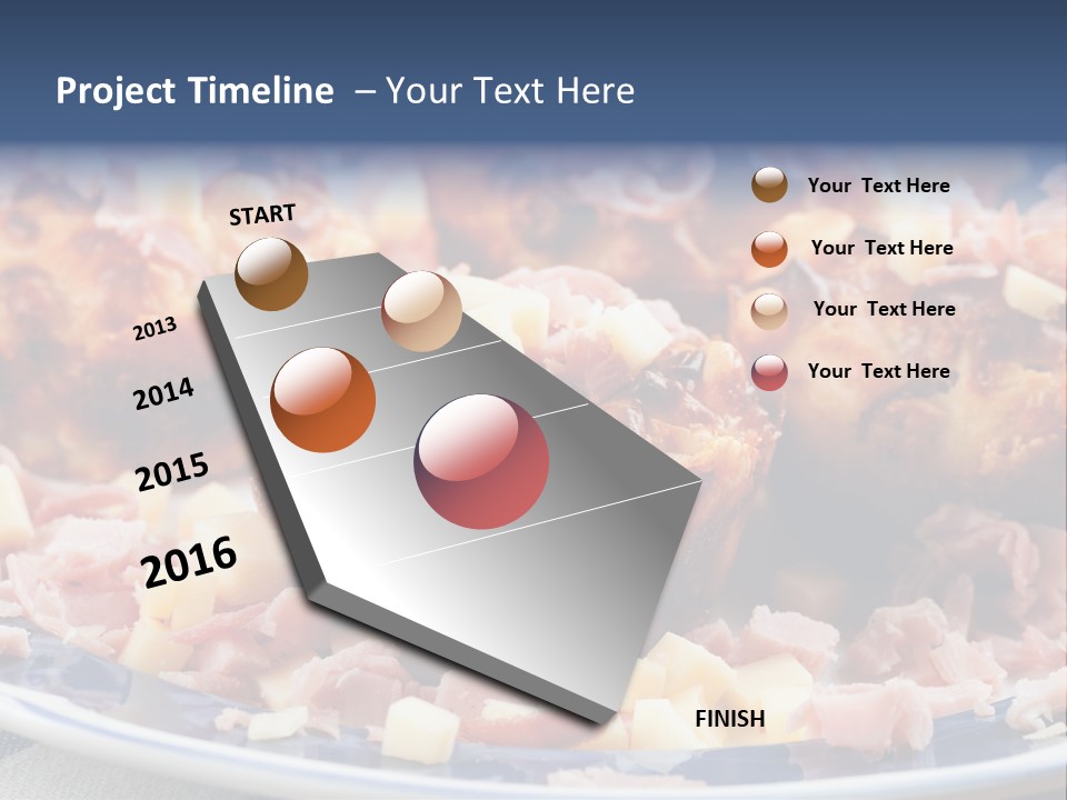 Delicious White Plate PowerPoint Template