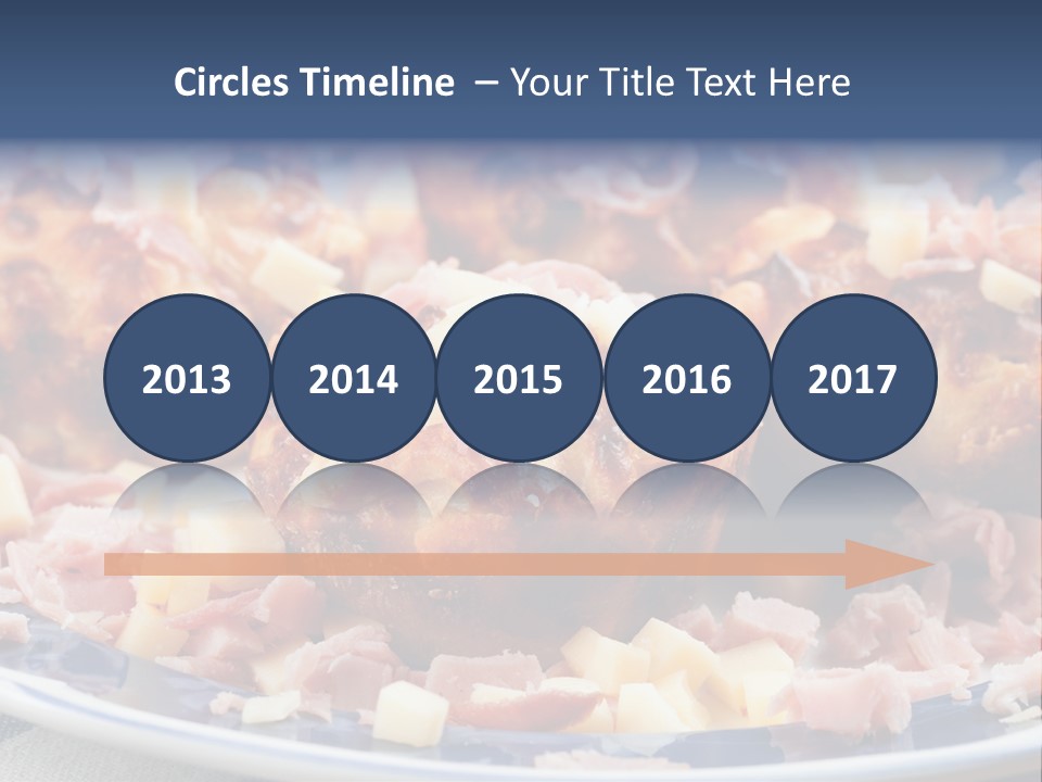 Delicious White Plate PowerPoint Template